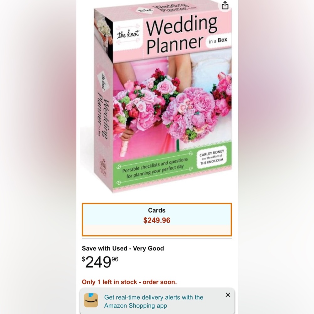 The Knot Wedding Planner Cue Cards